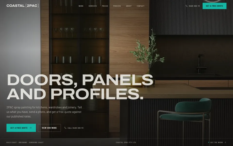 Coastal 2PAC website, built by Bluepeek